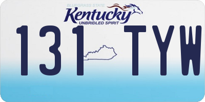KY license plate 131TYW