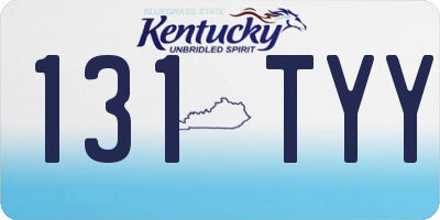 KY license plate 131TYY