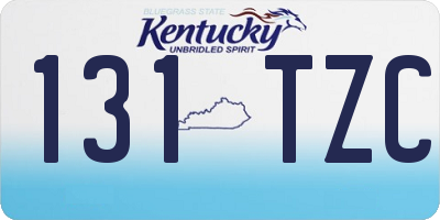 KY license plate 131TZC
