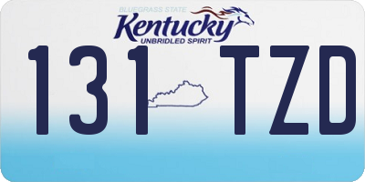 KY license plate 131TZD