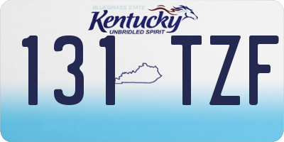 KY license plate 131TZF
