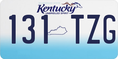 KY license plate 131TZG