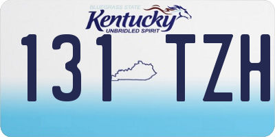 KY license plate 131TZH