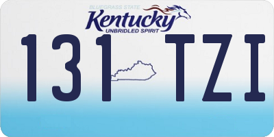 KY license plate 131TZI