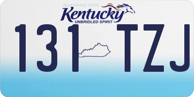 KY license plate 131TZJ