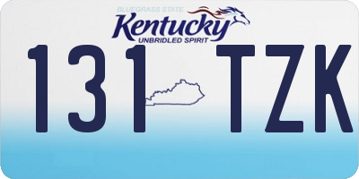 KY license plate 131TZK