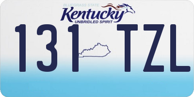 KY license plate 131TZL