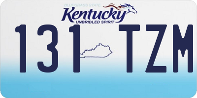 KY license plate 131TZM