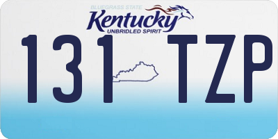 KY license plate 131TZP
