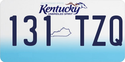KY license plate 131TZQ
