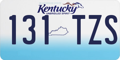 KY license plate 131TZS