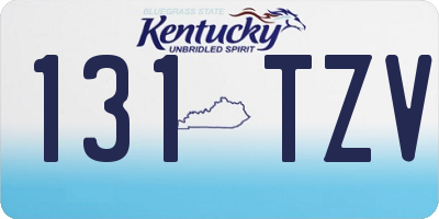 KY license plate 131TZV