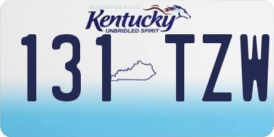 KY license plate 131TZW