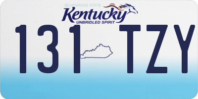 KY license plate 131TZY