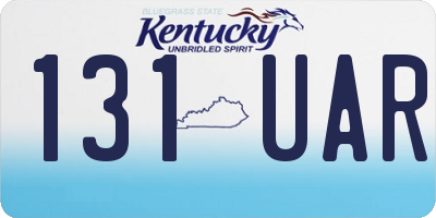 KY license plate 131UAR