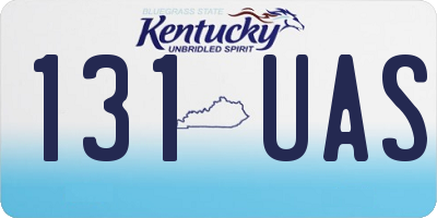 KY license plate 131UAS