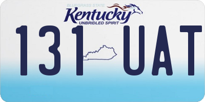 KY license plate 131UAT