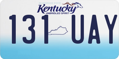 KY license plate 131UAY