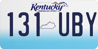 KY license plate 131UBY