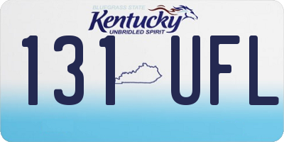 KY license plate 131UFL