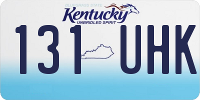 KY license plate 131UHK