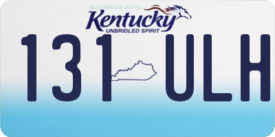 KY license plate 131ULH