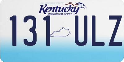 KY license plate 131ULZ