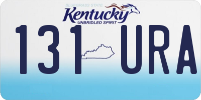 KY license plate 131URA