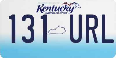 KY license plate 131URL