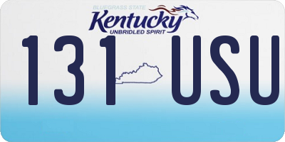 KY license plate 131USU
