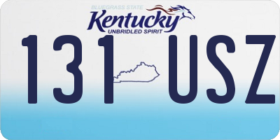 KY license plate 131USZ