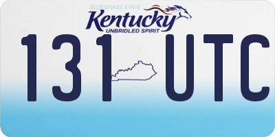 KY license plate 131UTC