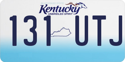KY license plate 131UTJ