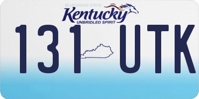 KY license plate 131UTK