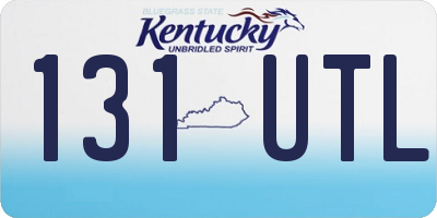 KY license plate 131UTL