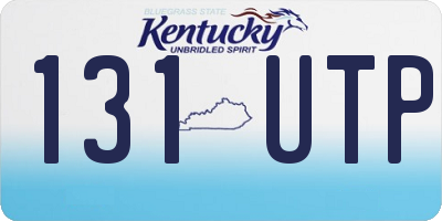 KY license plate 131UTP