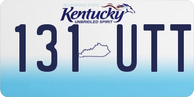 KY license plate 131UTT