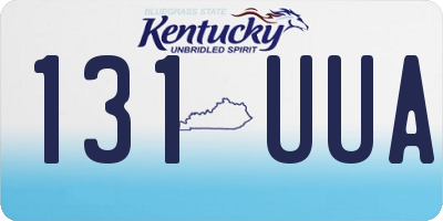 KY license plate 131UUA