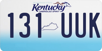 KY license plate 131UUK
