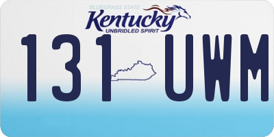 KY license plate 131UWM