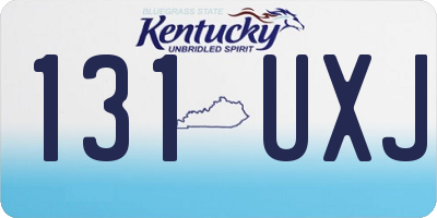KY license plate 131UXJ