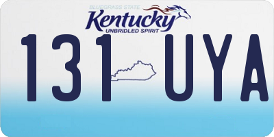 KY license plate 131UYA