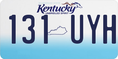 KY license plate 131UYH