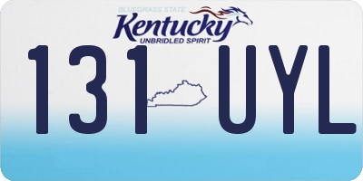 KY license plate 131UYL