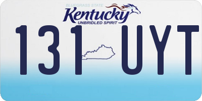 KY license plate 131UYT