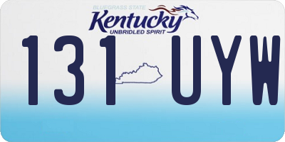 KY license plate 131UYW