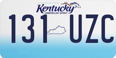 KY license plate 131UZC