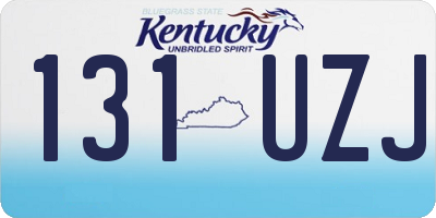 KY license plate 131UZJ