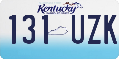 KY license plate 131UZK