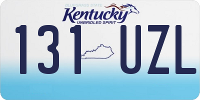 KY license plate 131UZL